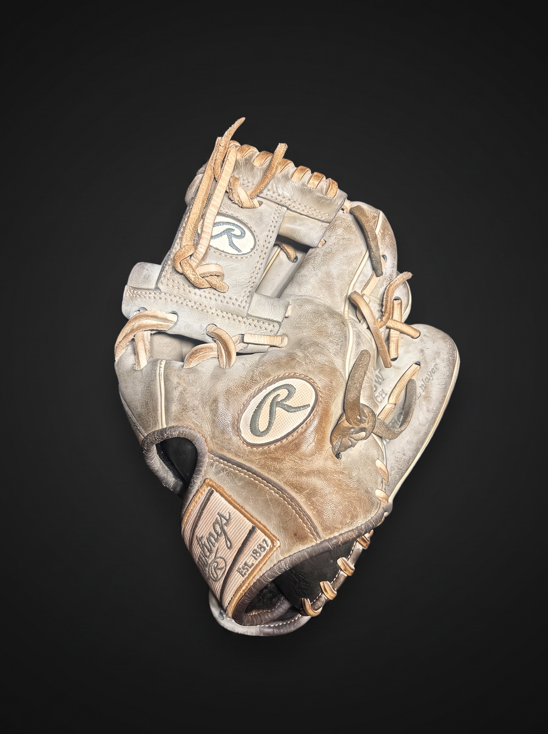 Rawlings infield glove — before relace